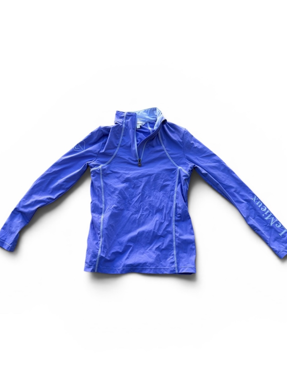 Girls' Long Sleeve 1/4 Zip English riding shirt